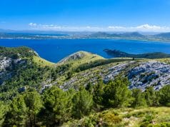 Alcudia Mallorca Visya general de costa de Pollença y Alcudia en Mallorca